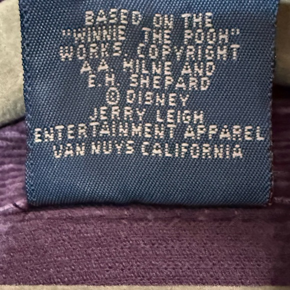 Vintage Disney Pooh Tigger Purple Corduroy Button Up Shirt Women’s 18W/20W - Picture 6 of 7